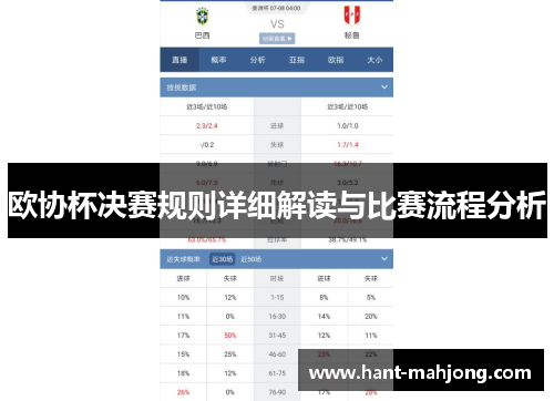 欧协杯决赛规则详细解读与比赛流程分析